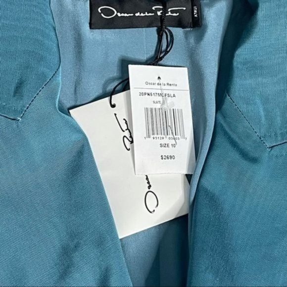 Oscar de La Renta Double Breasted SlateBlue Blazer size 10 - Picture 7 of 15